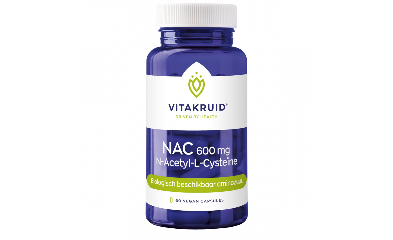NAC 600 mg N-Acetyl-L-Cysteïne 60 vegan Kapseln