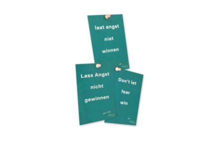 Intention-Karte Lass Angst nicht gewinnen