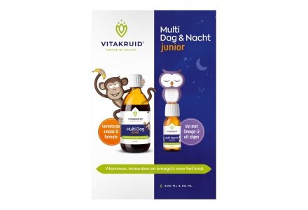 Multi Tag & Nacht Junior 300 ml & 60 ml combi omega 3