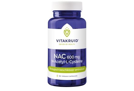 NAC 600 mg N-Acetyl-L-Cysteïne 60 vegan Kapseln