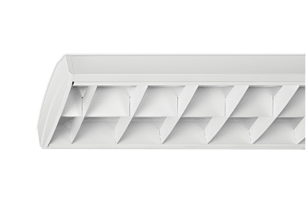Mountainlight Aufbaustrahler 2x 58 Watt, Weißes Gitter