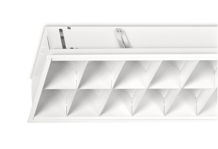 Mountainlight Inlay-Leuchte 2x36 Weiße-Gitter, matt