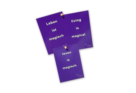 Intention-Karte Leben ist magisch