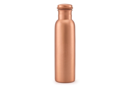 Kupfer-Trinkflasche Matt 950 ml Handgefertigt