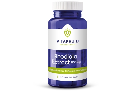 Vitakruid Rhodiola extract 500 mg 3% Rosavin 60 vegan capsules