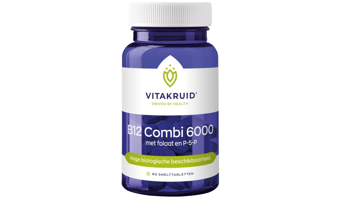 Vitakruid B12 Combi 6000 mit Folat und P-5-P 60 Schmelztabletten
