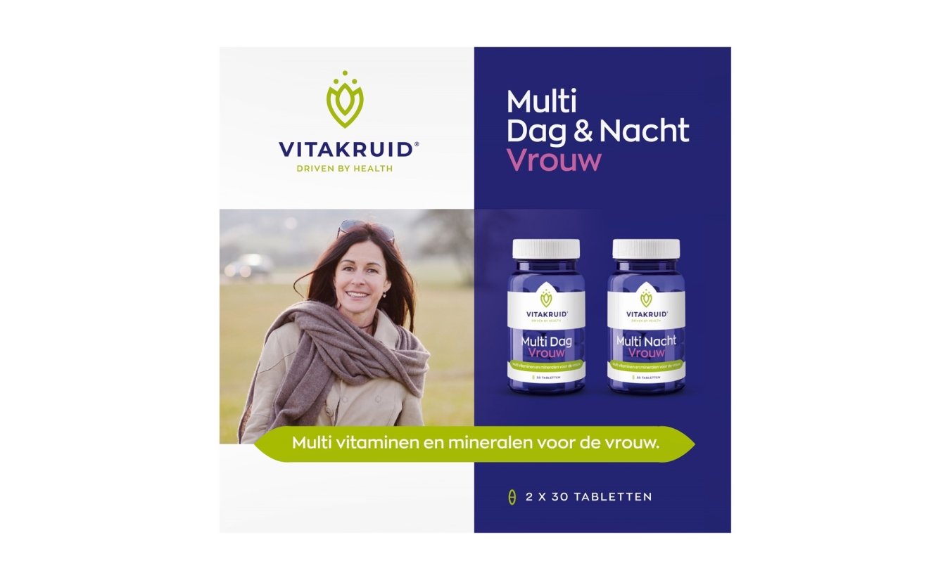 Vitakruid Multi Tag & Nacht Vrouw 2 x 30 tablette