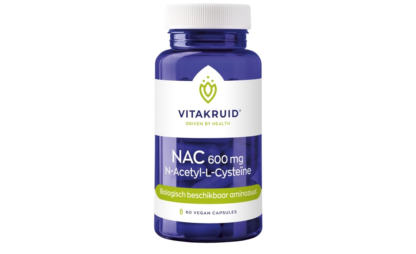 Vitakruid NAC 600 mg N-Acetyl-L-Cysteïne 60 vegan Kapseln