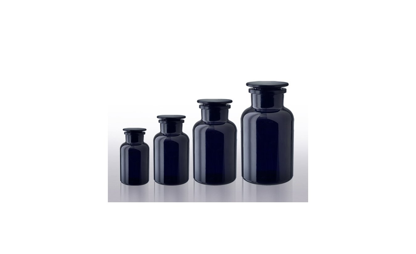 Miron violett glass Apothekerflaschen