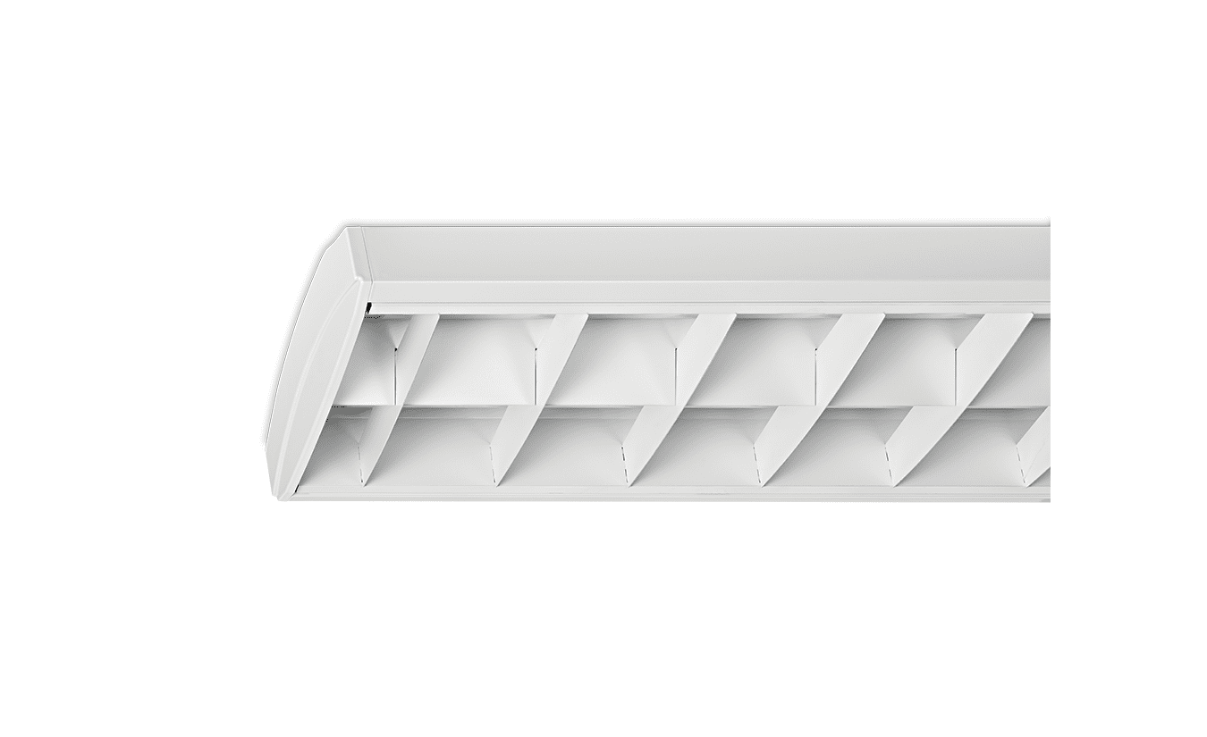 Mountainlight Aufbaustrahler 2x 58 Watt, Weißes Gitter