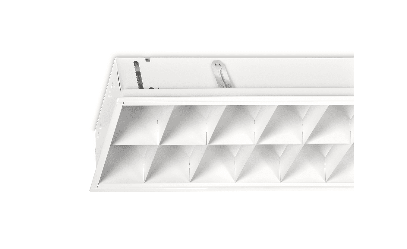 Mountainlight Inlay-Leuchte 2x36 Weiße-Gitter, matt