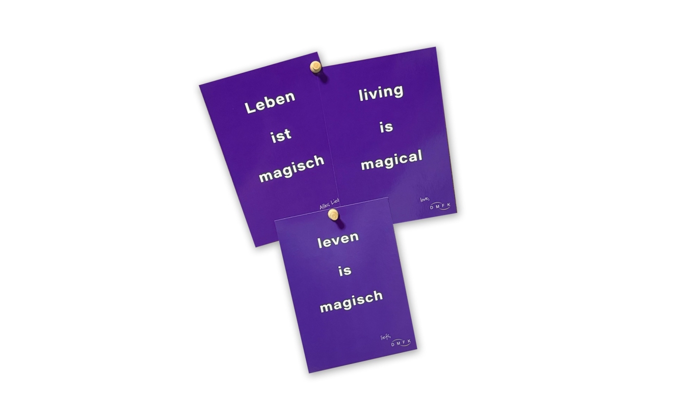 Intention-Karte Leben ist magisch