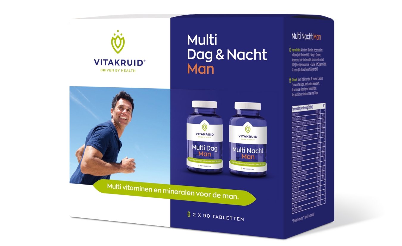 Vitakruid Multi Tag & Nacht Man 2 x 90 tablette