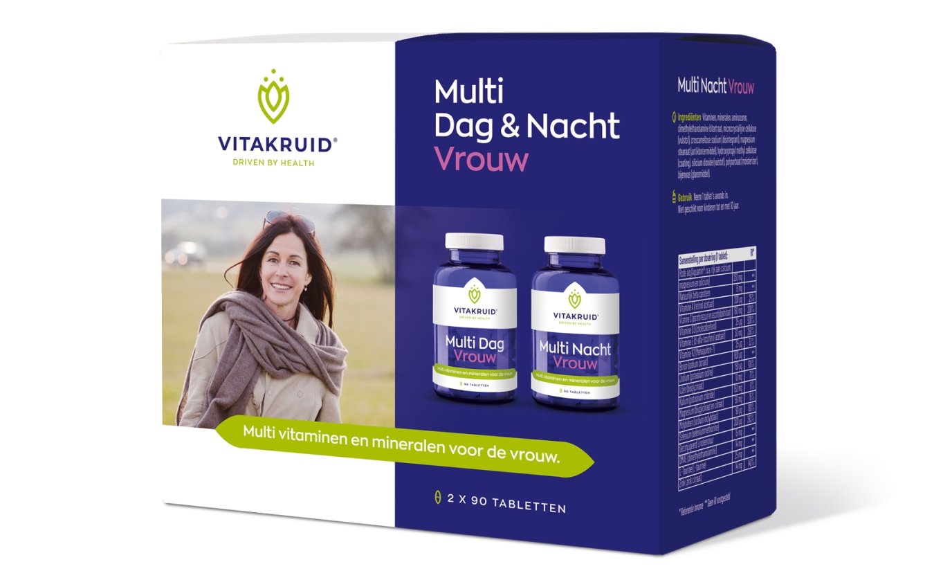 Vitakruid Multi Tag & Nacht Vrouw 2 x 90 tablette