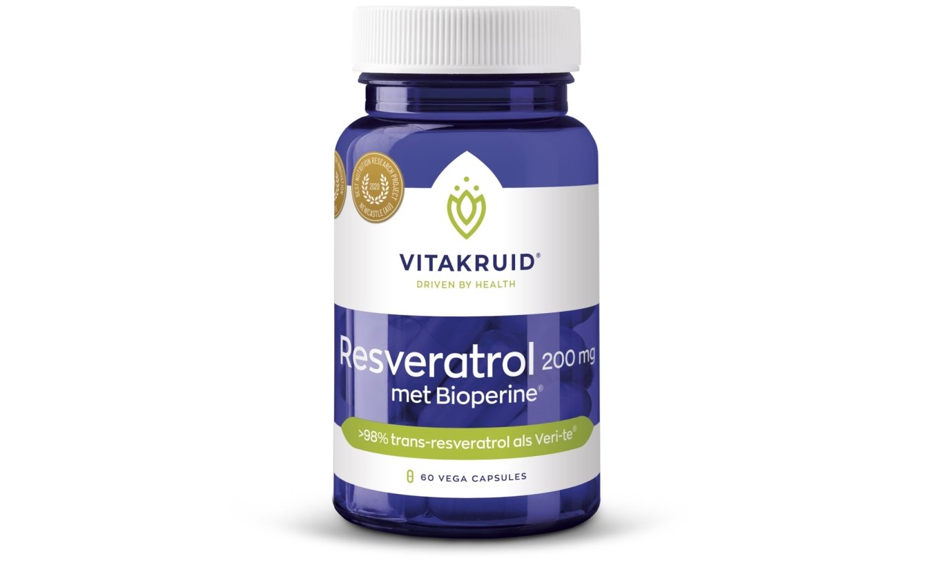 Resveratrol 200 mg mit Bioperine 60 vegane Kapseln
