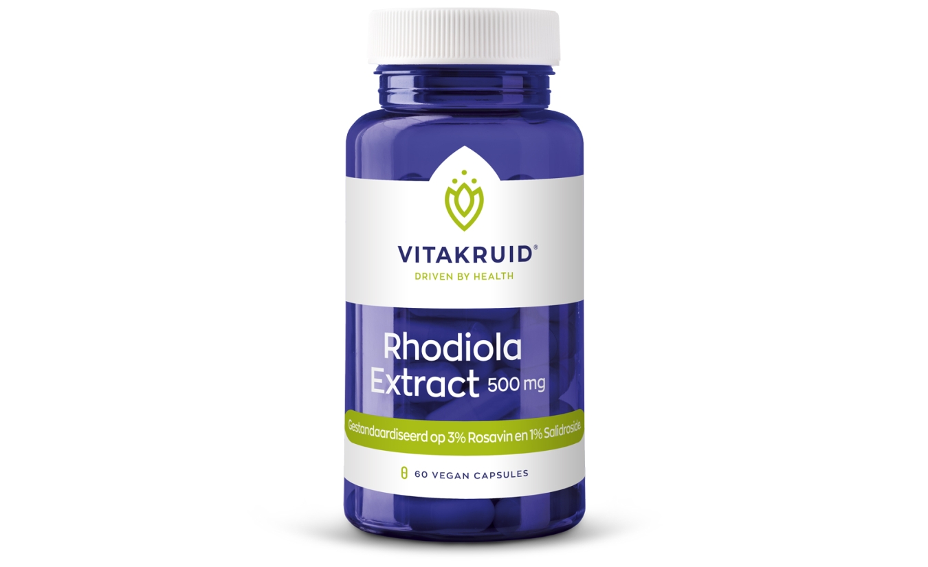 Vitakruid Rhodiola extract 500 mg 3% Rosavin 60 vegan capsules