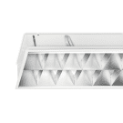 Mountainlight Inlay-Leuchte 2x36 Aluminium-Gitter, matt Mountainlight Inlay-Leuchte 2x36 Aluminium-Gitter, matt