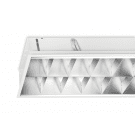 Mountainlight Inlay-Leuchte 2x36 Aluminium-Gitter, matt
