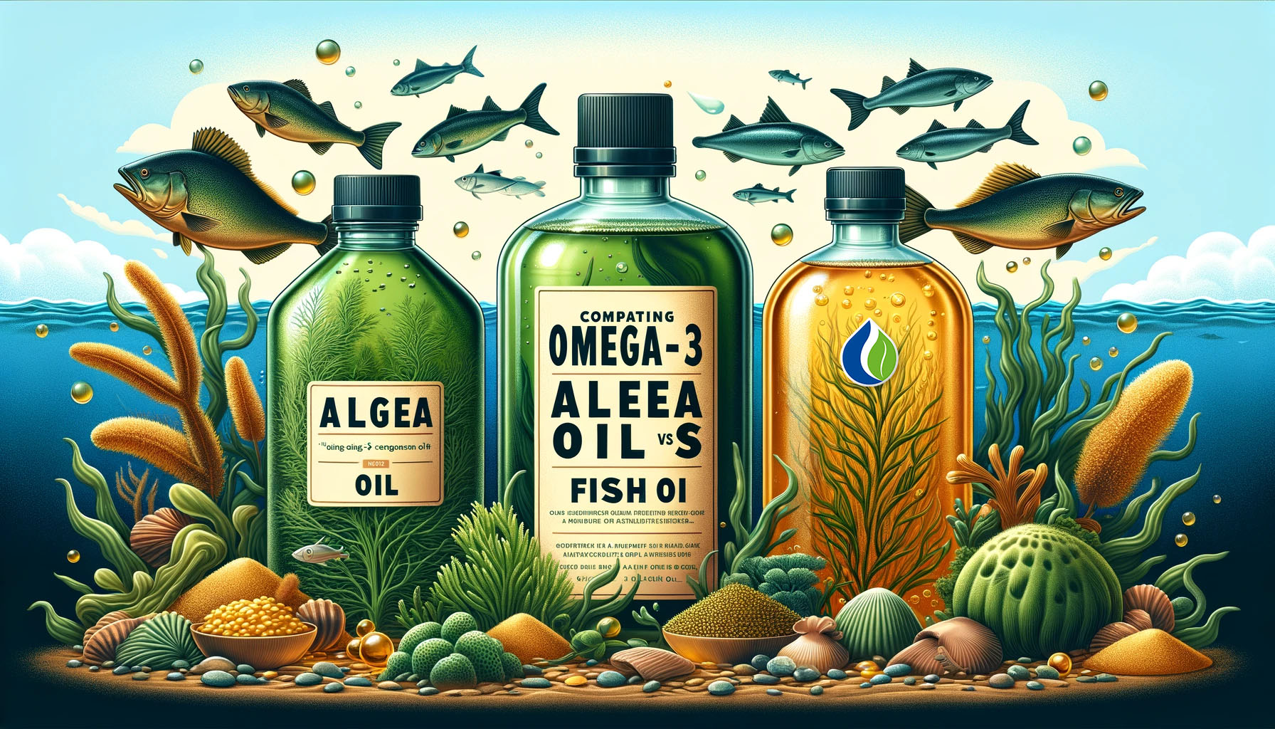 Vergleich von Omega-3-Quellen: Algenöl vs. Fischöl